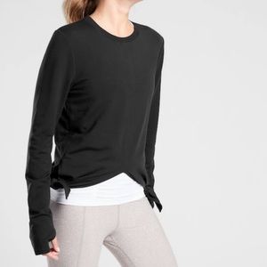Athleta Nirvana Side Tie Sweatshirt